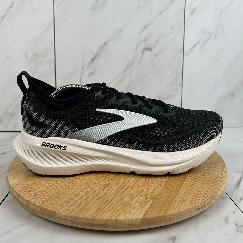 Brooks Glycerin 23 Mens Size 11 D Black White Running Walk Gym Shoes 1104761D090